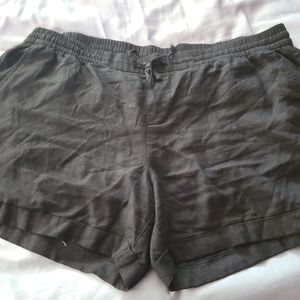 Old navy black linen shorts nwot